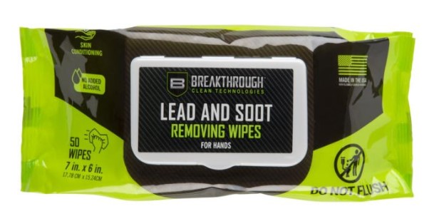 BREAKTHROUGH LEAD & HEAVY METAL REMOVAL WIPES (7 X 6 WIPE) - 50CT POUCH BT-LRW-50 - Win Repeating Arms Promotion